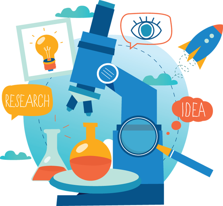 Research project startup illustration